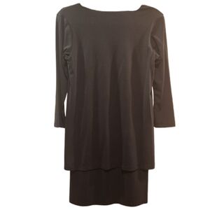 Susan Monaco Slate Navy Tunic Top | Made in USA | Minimalist Edge